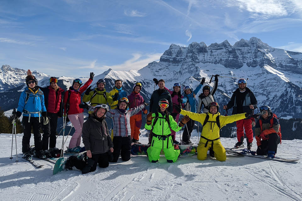 Our group in Morzine